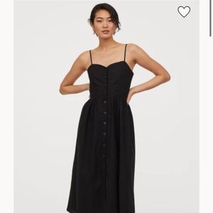 NWOT H&M button front midi dress